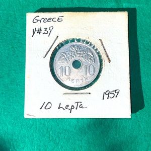 GREECE   10 LEPTA  1959